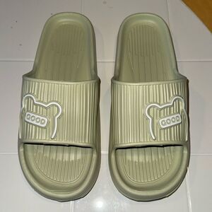 Green Ultra Lightweight PU EVA Foam Slipper Slide House Shoe Sandal Sz 10m Men’s